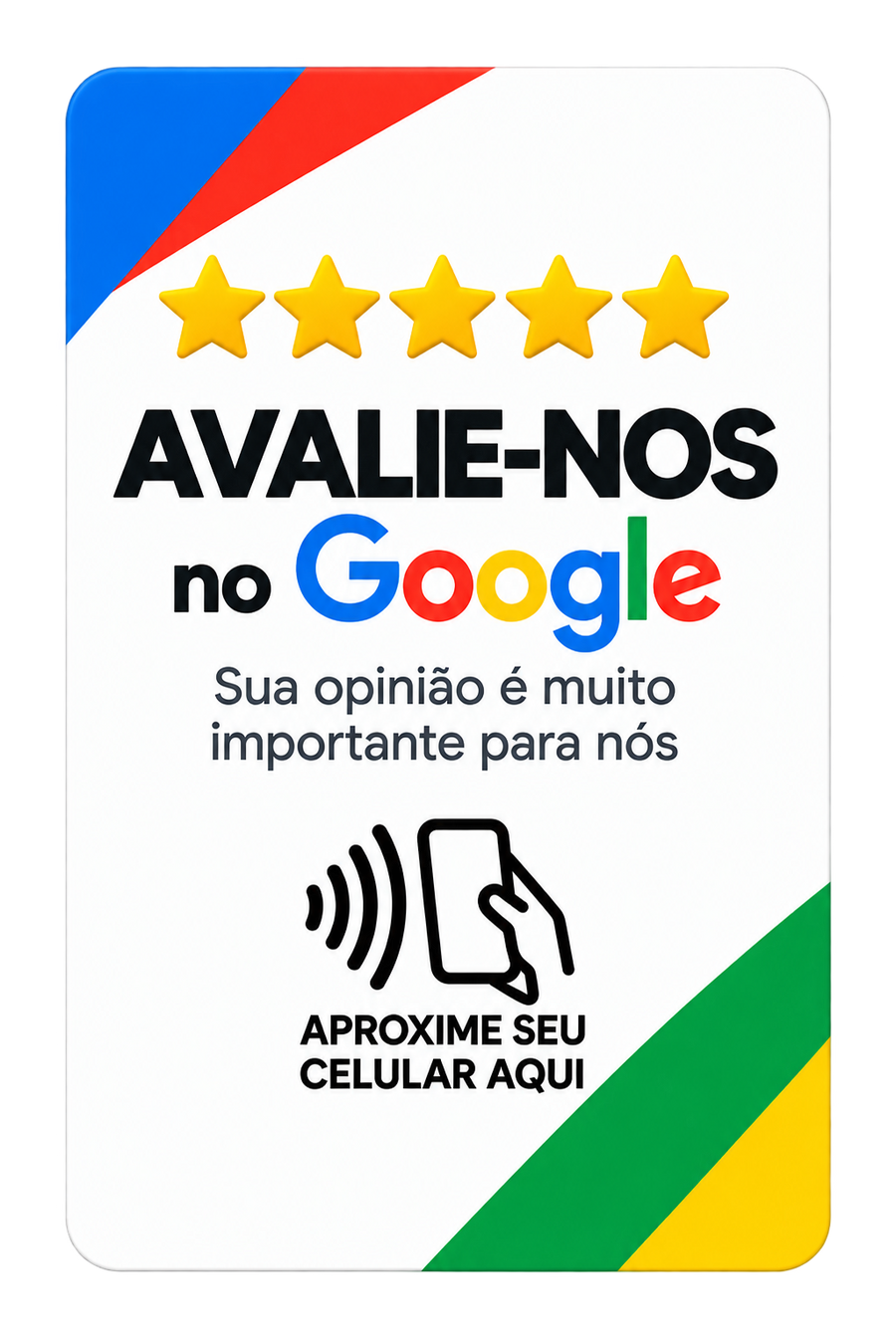 Placa NFC Google colorida Doltro Connect