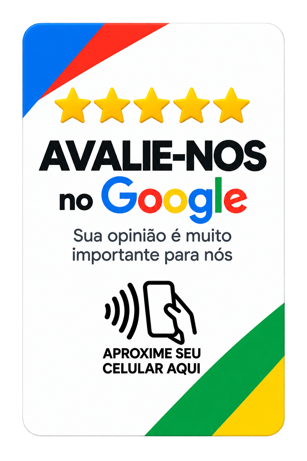 Placa NFC Google colorida Doltro Connect