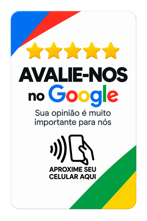 Placa NFC Google colorida Doltro Connect