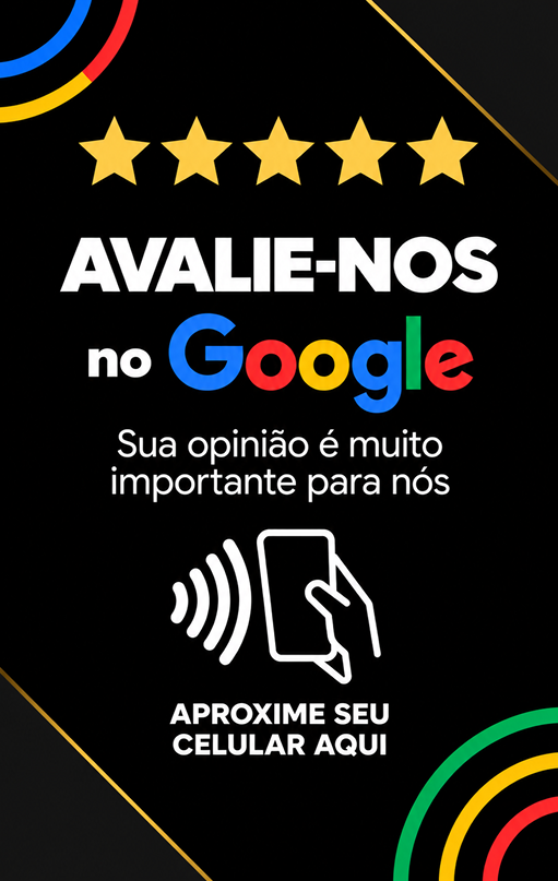 Placa NFC Google Black Premium Doltro Connect